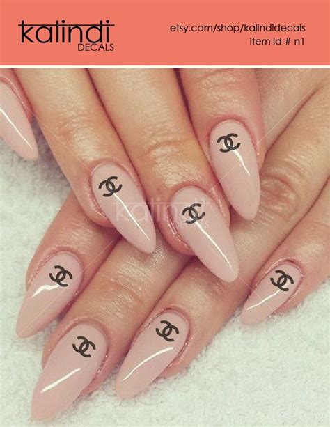 stikers chanel|Chanel stickers for nails.